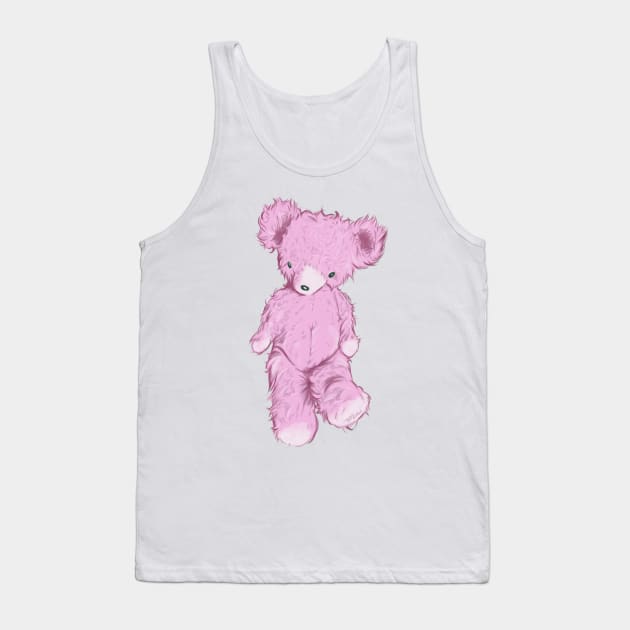 Pink Teddy Bear Tank Top by So Red The Poppy